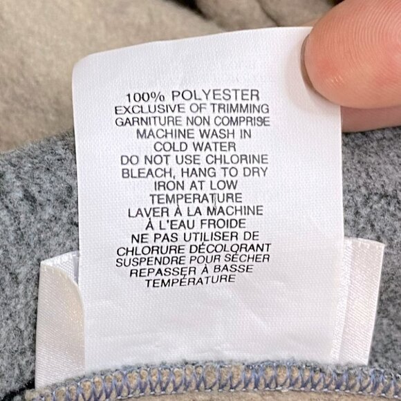 Vintage Kayanna Lingerie Beige Maxi Lgth Front Zip Fleece MockNeck Housecoat S - Picture 4 of 15